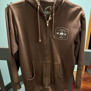 EUC Mountain Khakis MK Brown Zip-Up Hoodie Size Med  #267